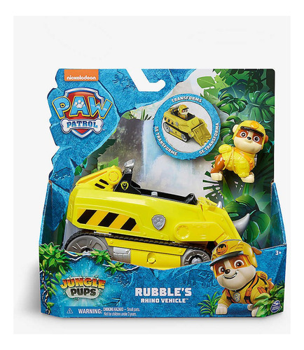 Paw Patrol Jungle Pups Vehículo De Juguete Con Figura De Acc