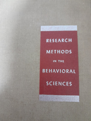 Research Methods In The Behavioral Sciences