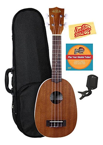 Kala Ka-p Caoba Piña Soprano Ukelele Bundle Con Estuche Rígi