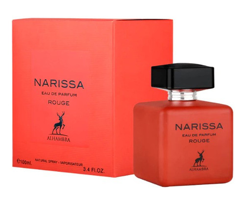 Spray feminino Narissa Rouge By Maison Alhambra EDP 100ml