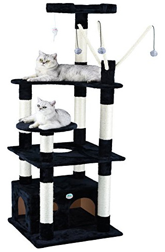 Go Pet Club 66  Cat Tree Scratcher Kitty Condo Kitten House