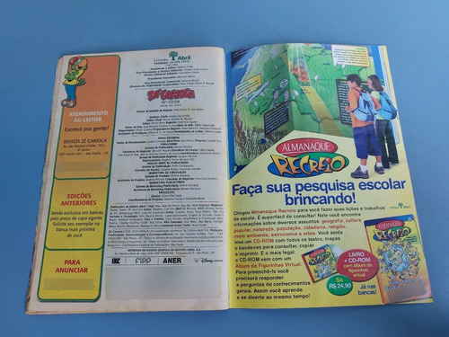 Antigo Gibi Zé Carioca Nº 2227 Editora Abril Disney 2003 (Usado)
