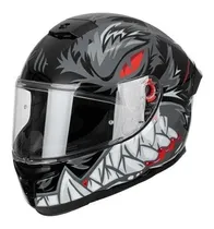 Comprar Casco Moto Mt Stinger Hummer Lycan C1 Negro Brillo Integral 