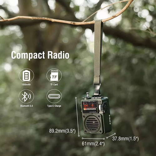 Receptor De Rádio De Ondas Curtas Fm Mw Wb Player .