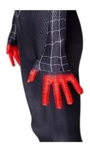 Imagen 7 de 10 de Traje Para Spiderman Miles Morales Cosplay Adultos Halloween