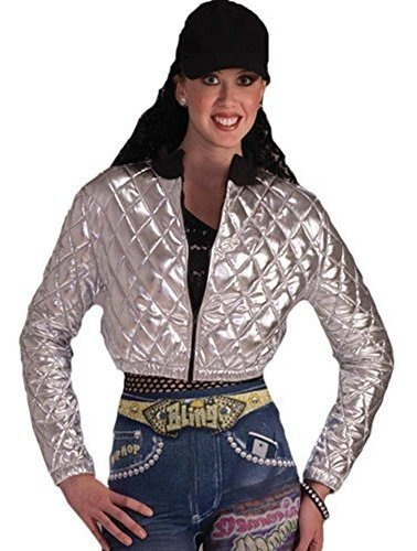 Capa Para Mujer - Hip Hop Quilted Jacket - Silver Accessory