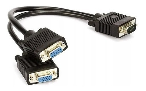 Cable Duplicador Pantalla Vga Macho A Vga Hembra X2 Calidad