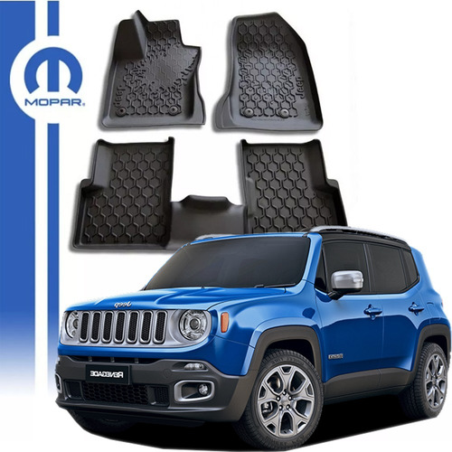 Conjunto Tapete Borda Elevada Jeep Renegade 2017