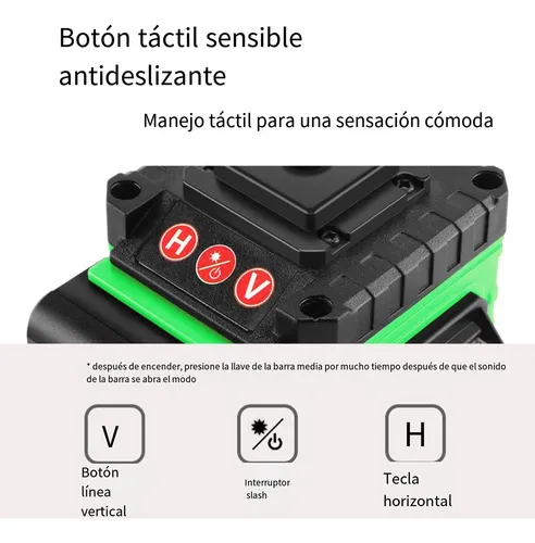 Nivel De Laser Autonivelante Verde De 16 Líneas+trípode+caja