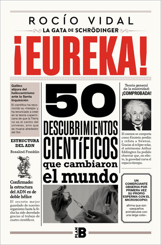 ¡Eureka!: 50 descubrimientos científicos que cambiaron al mundo, de Vidal, Rocío. Serie Ah imp Editorial Plan B, tapa blanda en español, 2021