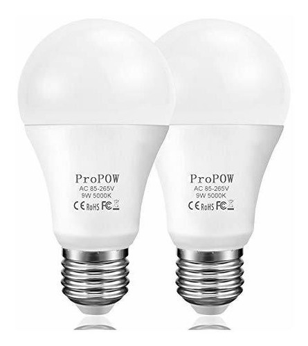 Focos Led - Propow A19 - Bombilla Con Sensor De Luz De Atard