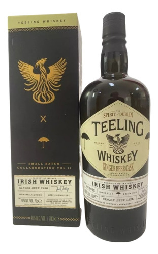 Teeling Whisky Irlandês Acabado Em Barril Cerveja De Ginger