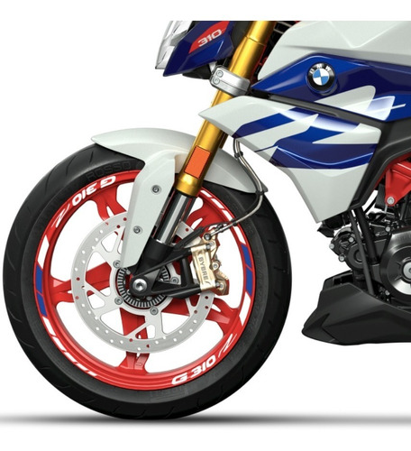 Stickers Cintas Reflejantes Para Rin De Moto Bmw G310r Vinil