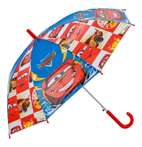 Guarda Chuva Sombrinha Automática Infantil 48cm Divertida Cor Vermelho