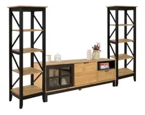 Comprar Mueble Rack De Tv + Bibliotecas - Modular - Home N\u002Fm - Lcm