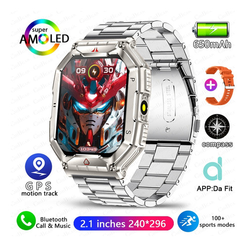 Reloj Inteligente Hombre Smartwatch 2.1'' Amoled Bt Llamada