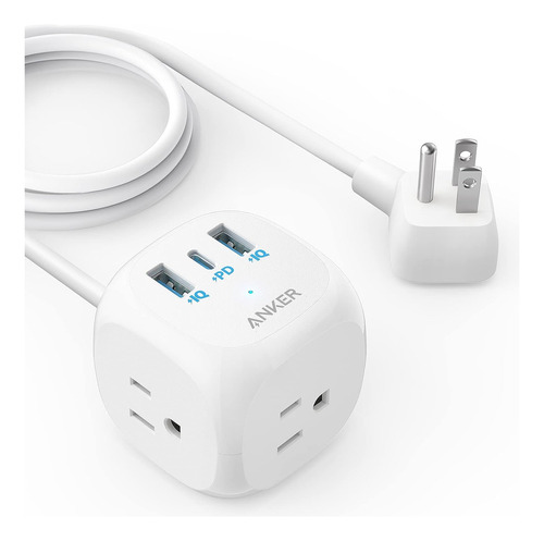 Anker 20w Usb C Power Strip, 321 Power Strip Con 3 Salidas Y