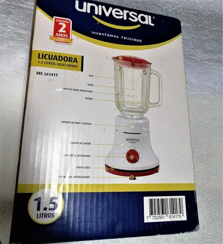 DePura Merka - LICUADORA VASO DE VIDRIO Marca: UNIVERSAL Vaso de vidrio 1.5  Lts Color: ROJO 4 velocidades y pulso Potencia 400 Watts Pídela a 70 so  #depuramerka #licuadora #hogaruniversal #recetasperuanas #cocinaencasa #