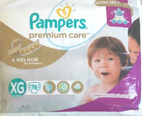 304 Fraldas Xg Pampers Premium Care- Nova Extra Sec Pods