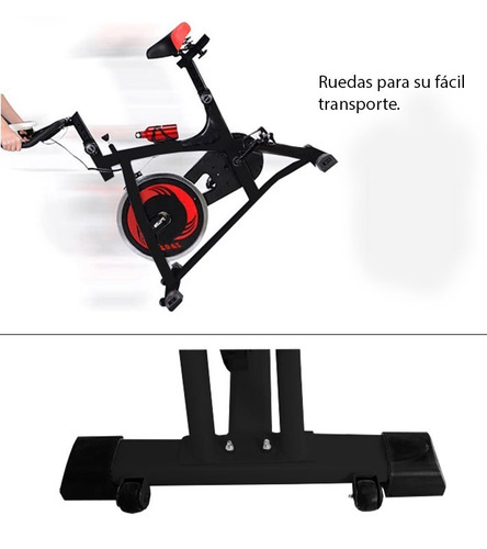 Bicicleta Spinning Fija Centurfit 6kg Hogar Fitness Cardio