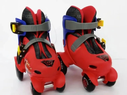 Patines Goplas Modelo Cars - Diversión Sobre Ruedas 16 A 19 Rojo