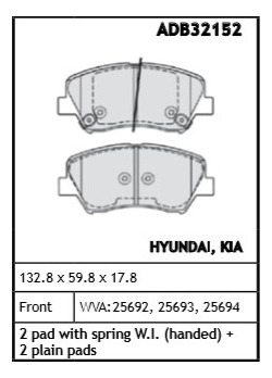 Juego Pastillas Freno Hyundai I30 Veloster 2011... Comline