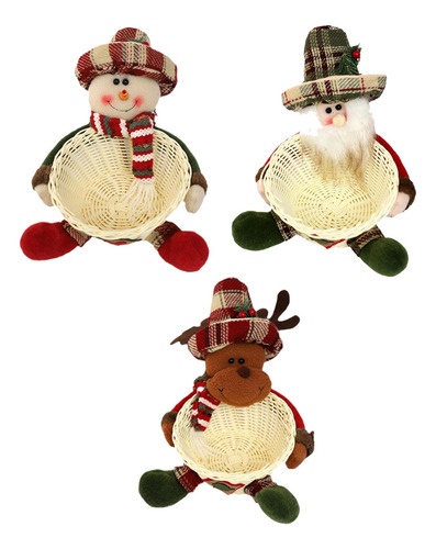 Cesta De Mimbre Para Adornar En Fiestas Con Recipiente Para