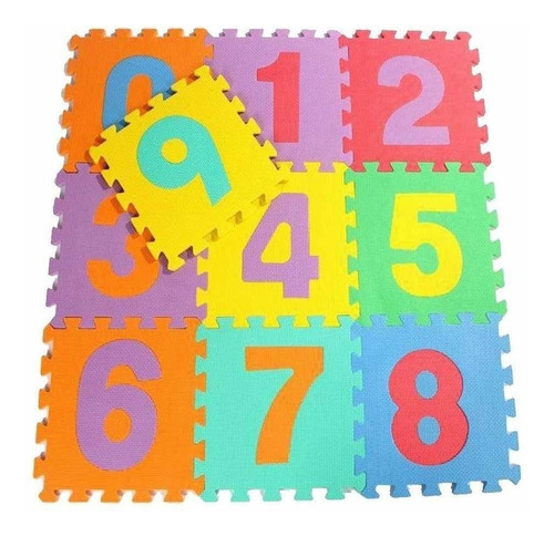 Alfombra Goma Eva Diseños Pack 10 Pcs 30x30 Cm Bebes Y Niños