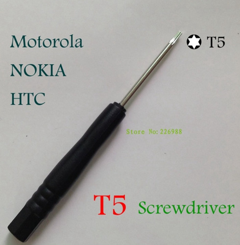 T5 Torx Destornillador Para Motorola Htc Nokia Nuevo