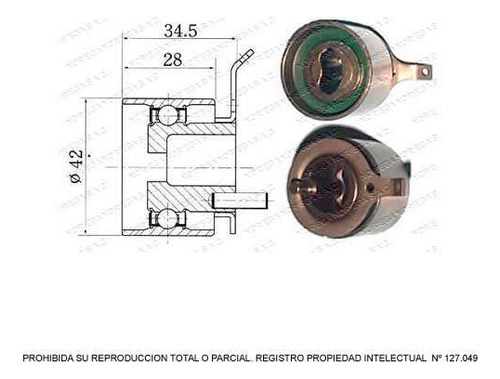 Rodamiento Tensor Correa Para Chevrolet Sonata 2.0 2008 2010