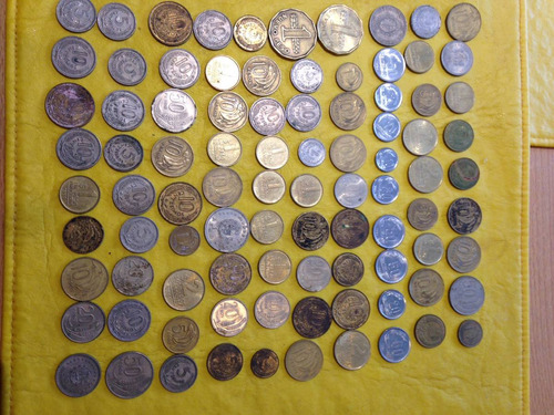 Lote 91 Monedas De Uruguay
