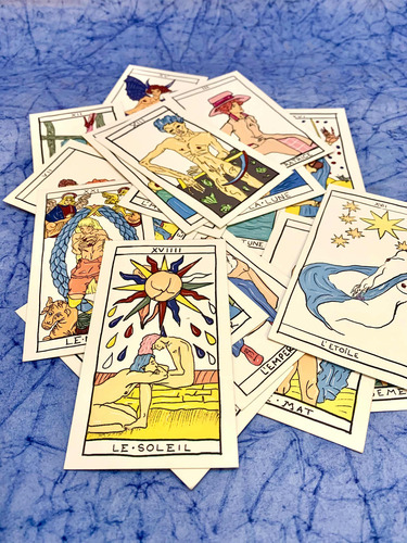 Mazo De Tarot Marsella Ilustrado Artesanal. Muy Lindo!
