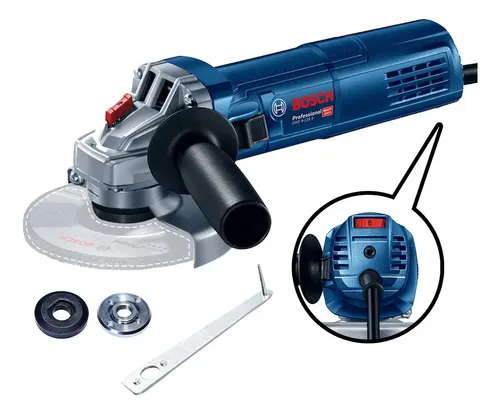 Esmerilhadeira Gws 9-125 S Bosch 900w Controle Velocidade Cor Azul