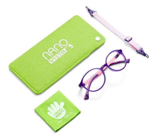 Armação Infantil Nano Vista Flicker Glow 3.0 Nao3180948 Roxo Tamanho 45
