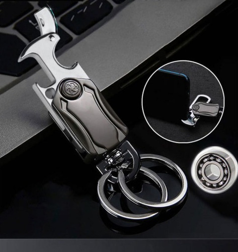 Imagen 5 de 8 de Llavero Para Auto, Automóvil, Coche, Con Spinner Giratoria
