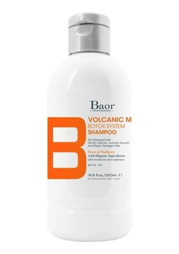Shampoo Reparador Volcanic Baor Professional 500 Ml