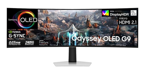 Monitor Samsung 49 Oled 2qhd Gsync Fsync 240hz 0.03ms Hdr400