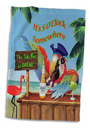 Toalla 3d Rose Pirate Parrot In Paradise Twl189181, 15 ...