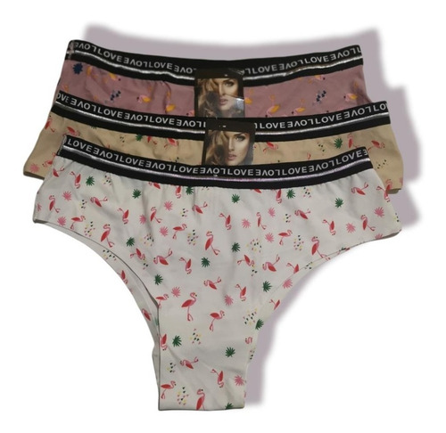 Pack 3 Bikini Mujer Licra Sin Costuras