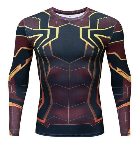 Playera De Compresión Spiderman Para Hombre Ropa Deportiva