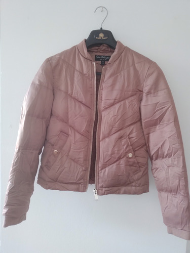 Campera De Mujer Puffer Corta Rosa Miss Selfidge T8 De Usa