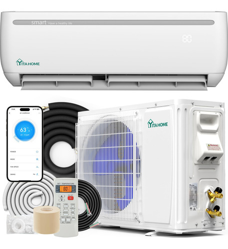 Climatizador Yitahome Mini Split 12000 Btu Con Wifi, 17 Seer