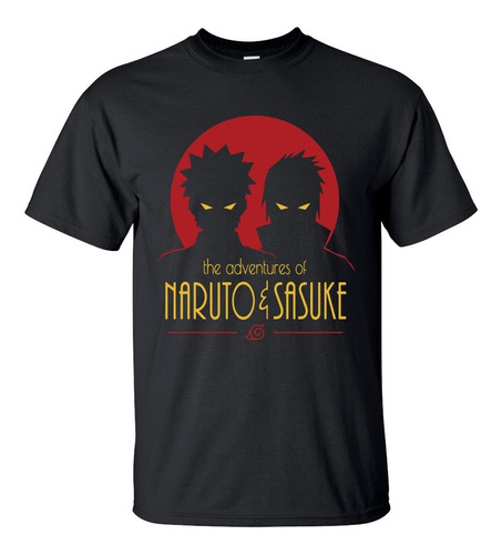 Playera Aventuras De Naruto Y Sakuke Anime Manga A3040 