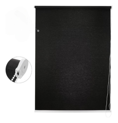 Cortinas Negra Modelo Roller 180cm*200cm Color Negro