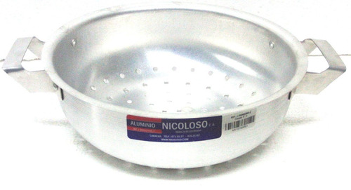 Colador Para Pasta De Aluminio Nicoloso 24 Cm Envio Gratis