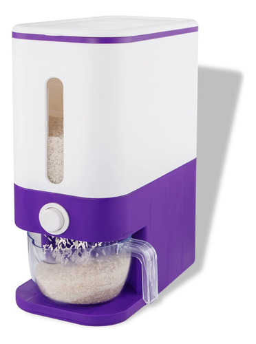 Rubtlamp Dispensador De Arroz Morado De 20 Libras, Dispensad