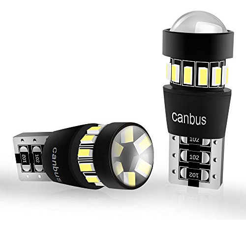 Bombilla Led T10, Chips De 18 Smd 168 2825 W5w Luz De M...