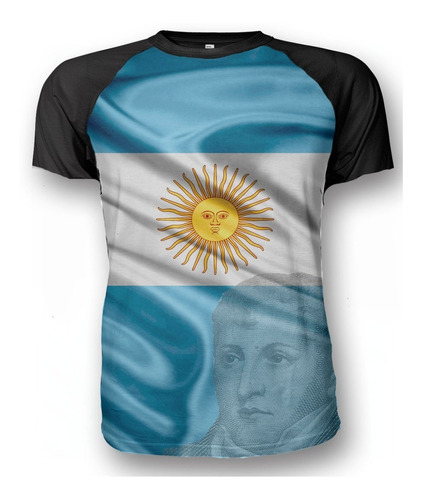 Remera Homenaje Bandera Argentina Manuel Belgrano Patria