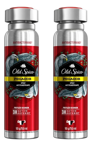 Desodorante Aero Old Spice 150ml Pegador-kit C/2un