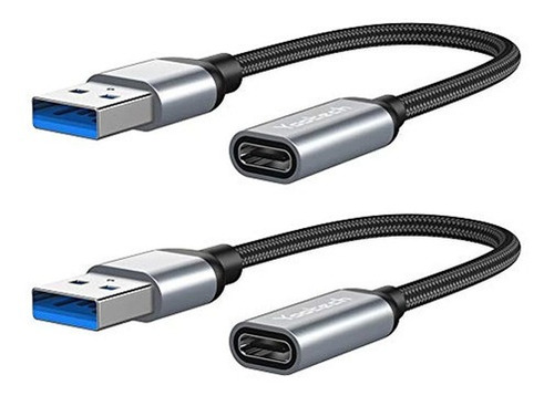 Adaptador Usb C Hembra A Usb Macho (2 Unidades)